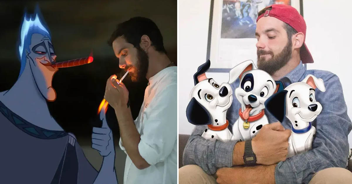 Read more about the article A guy uses Photoshop to make himself have fun with Disney characters, and the result is very funny.