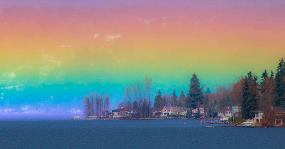 You are currently viewing A shooter takes a once-in-a-lifetime picture of a “HORIZONTAL RAINBOW” that fills the sky.